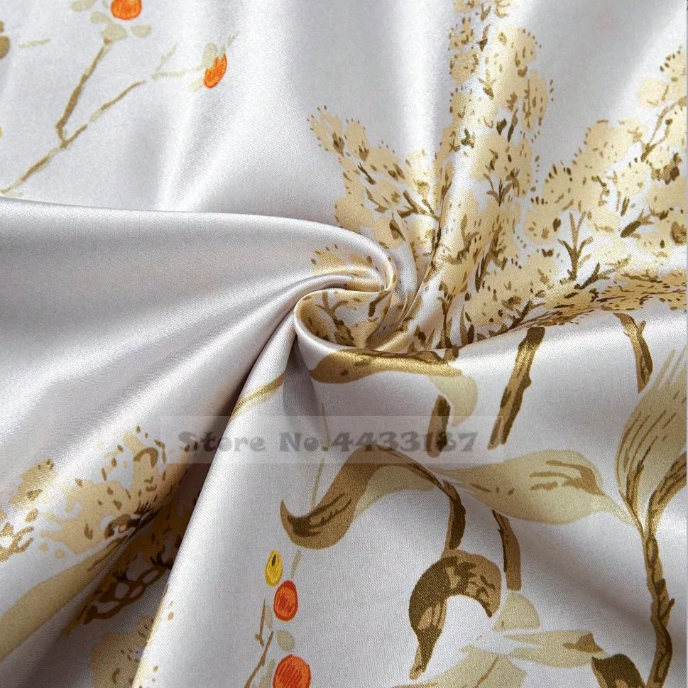 Midnight Blossom Kimono Robe