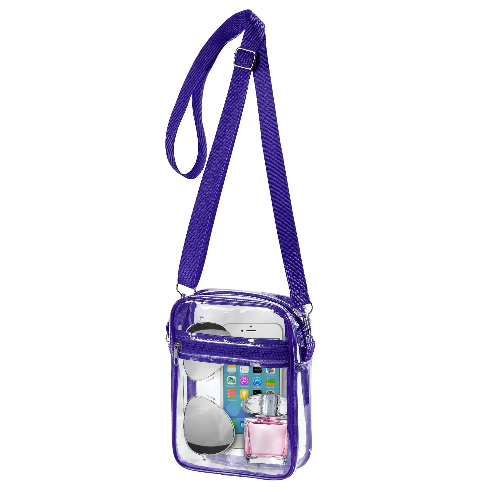 Stadium-Ready Clear Crossbody Purse