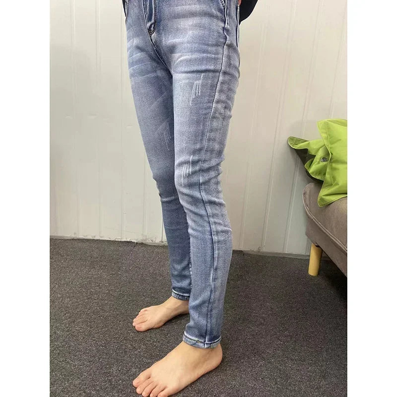 Women’s Thermal Skinny Jeans – Winter Warm Fleece Denim