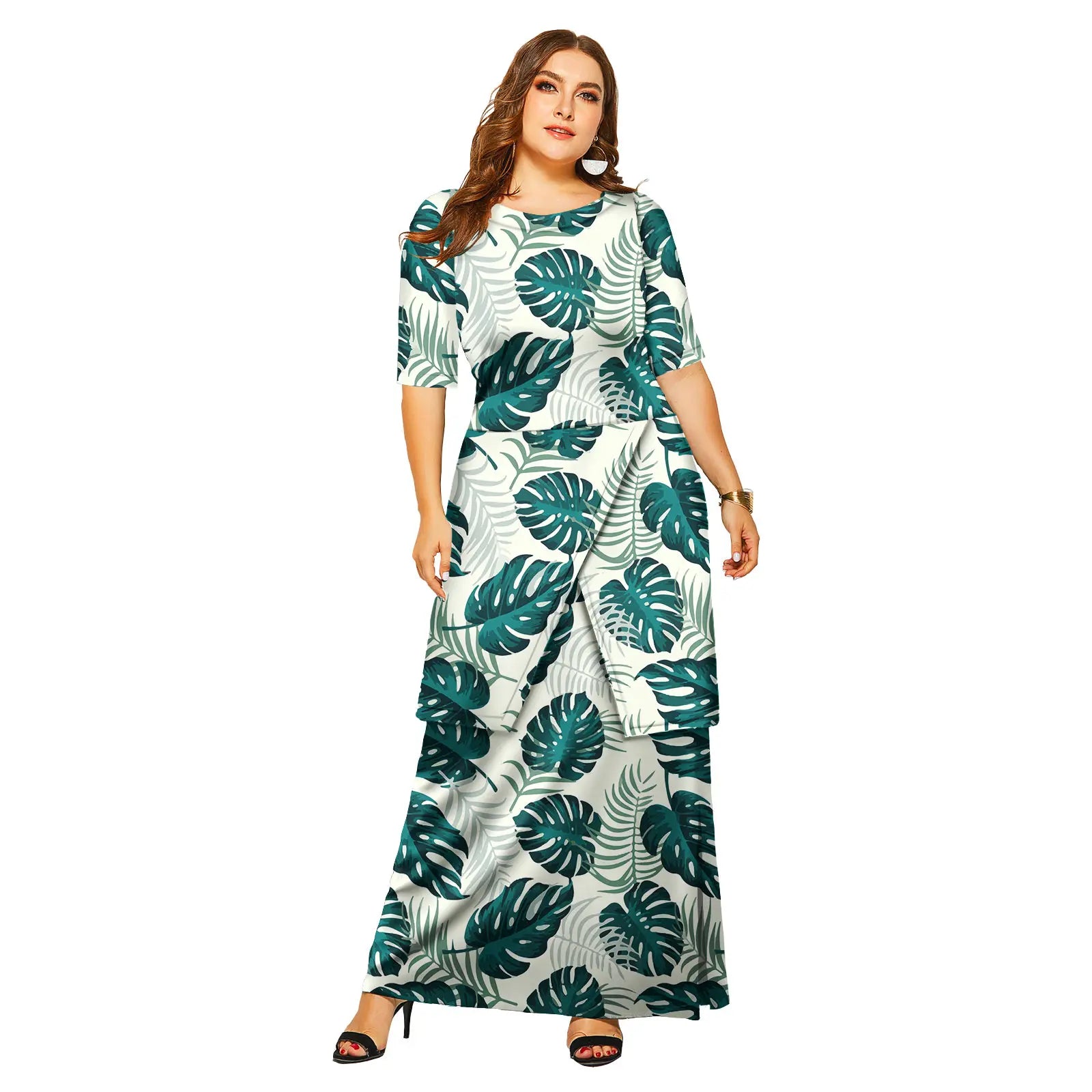 Island Grace Polynesian Maxi Set