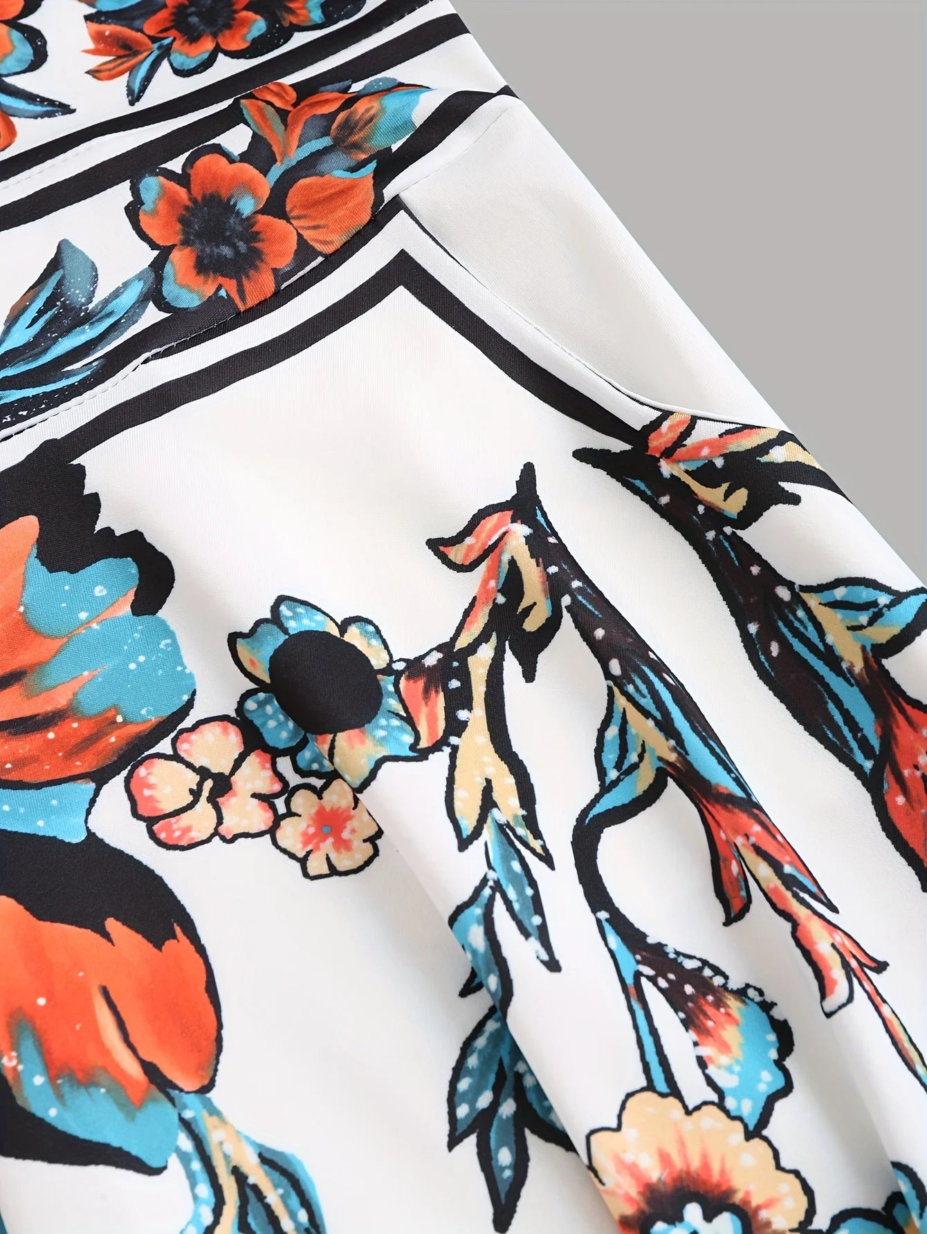 Floral Tranquility Plus-Size Sling Dress