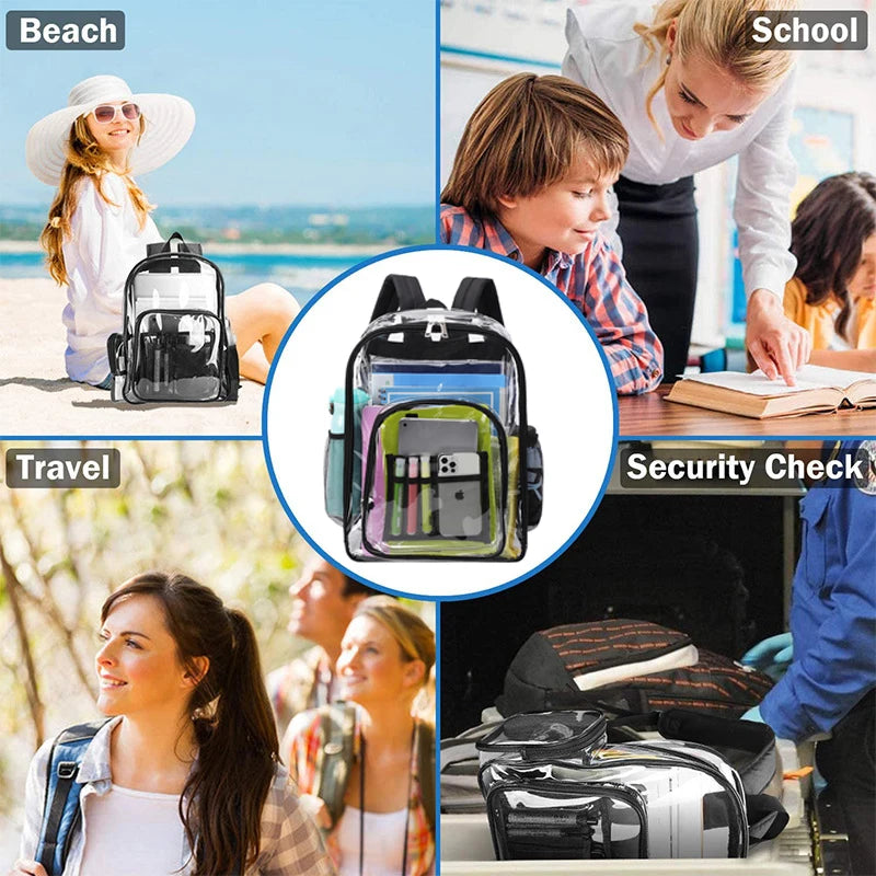 Clear PVC Travel & School Backpack