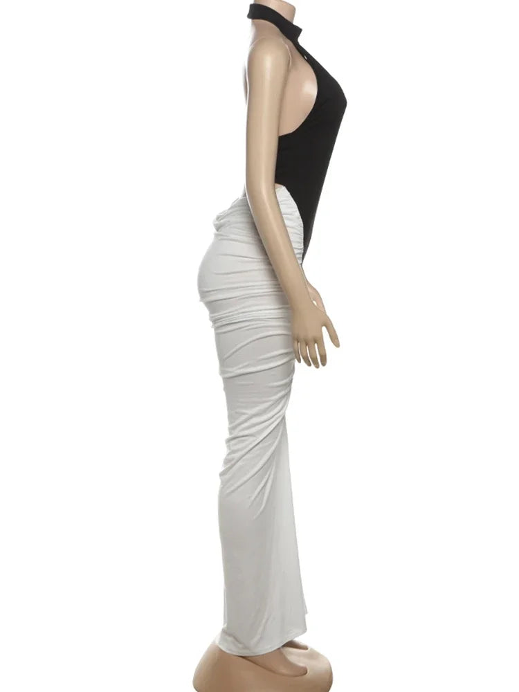 Halter Sheer Grace Maxi Dress