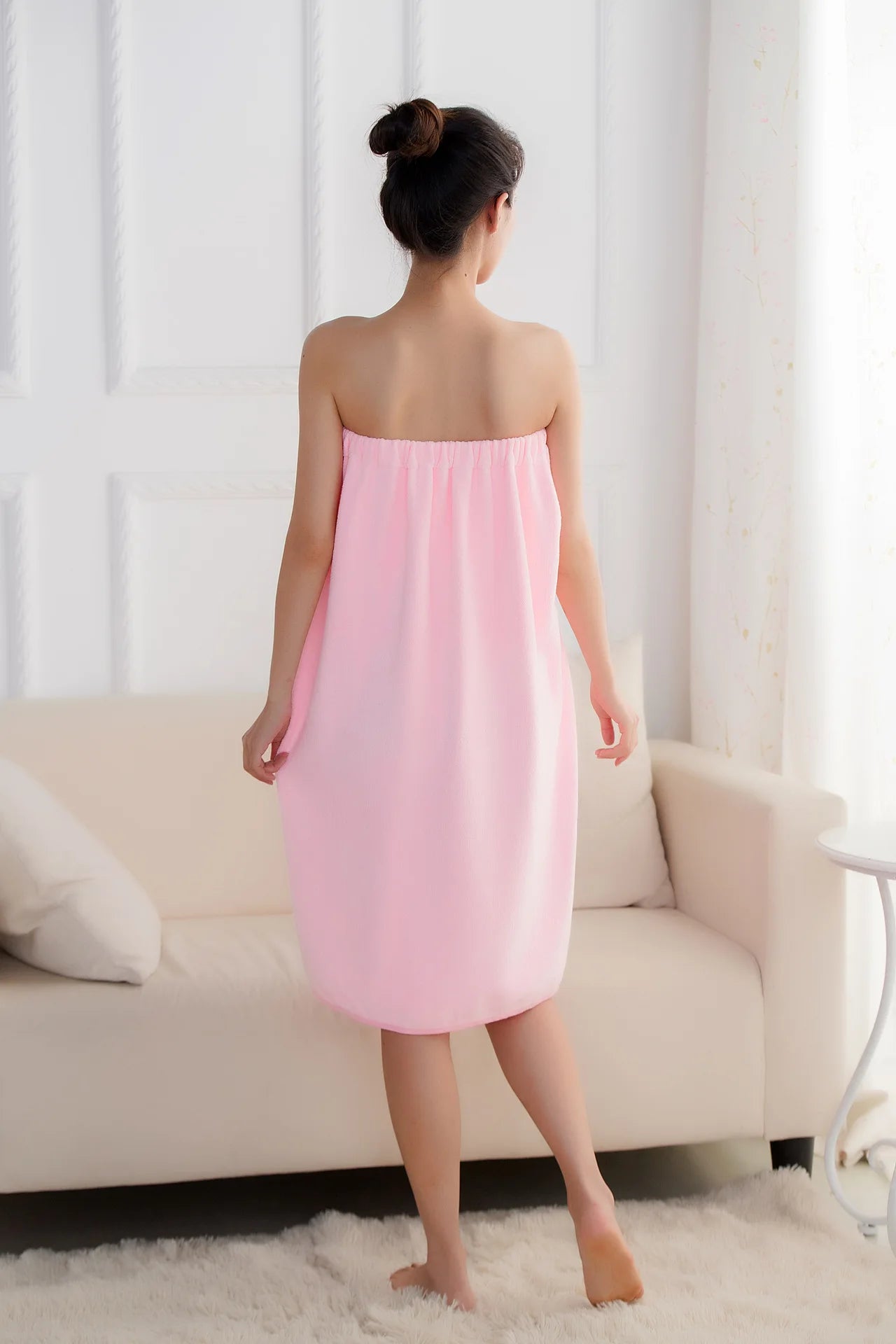 Women’s Wearable Bath Wrap Towel – Spa & Shower Comfort