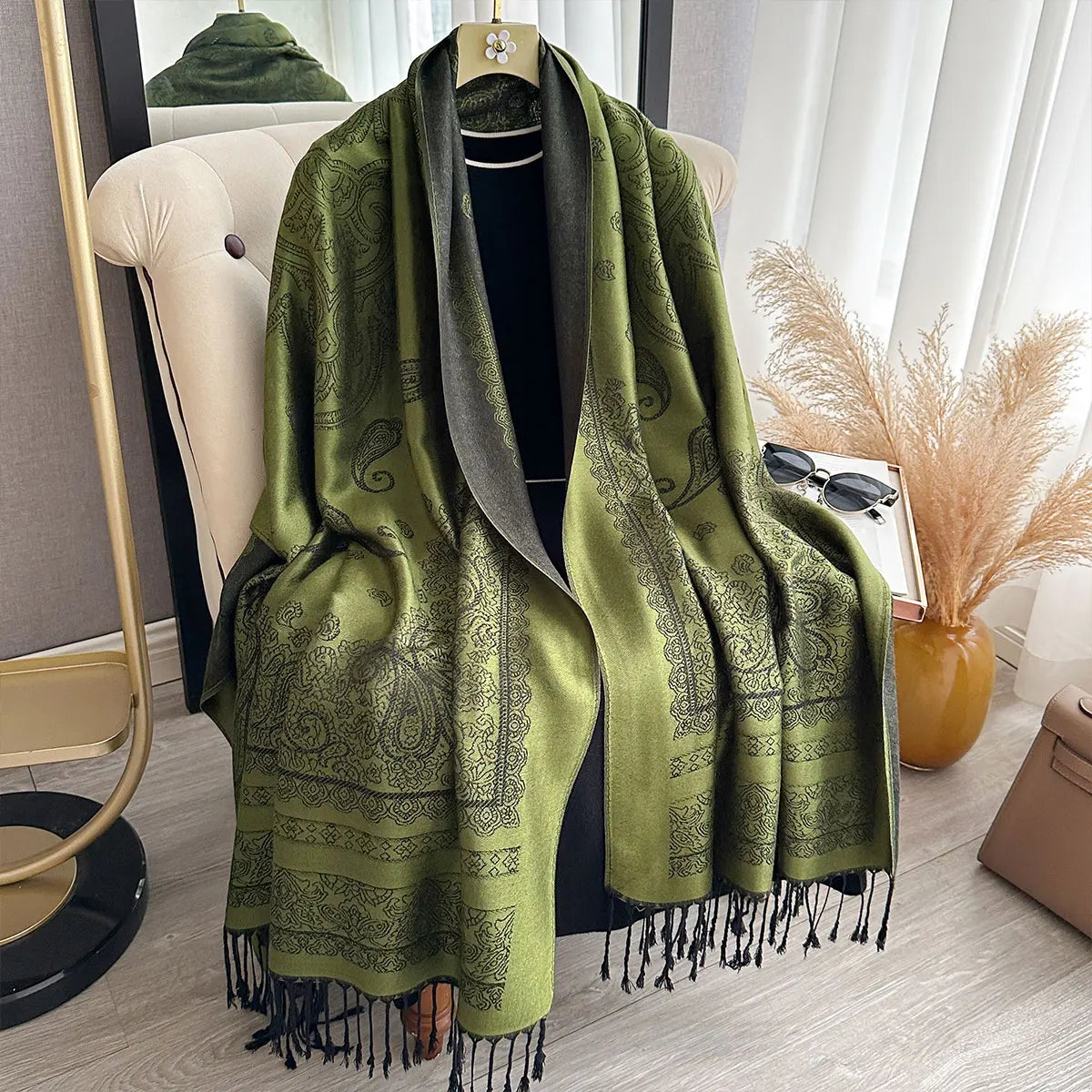 Bohemian Paisley Pashmina Scarf