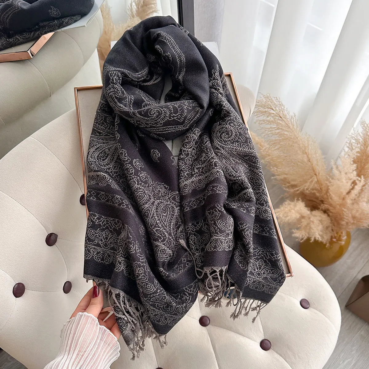 Bohemian Paisley Pashmina Scarf