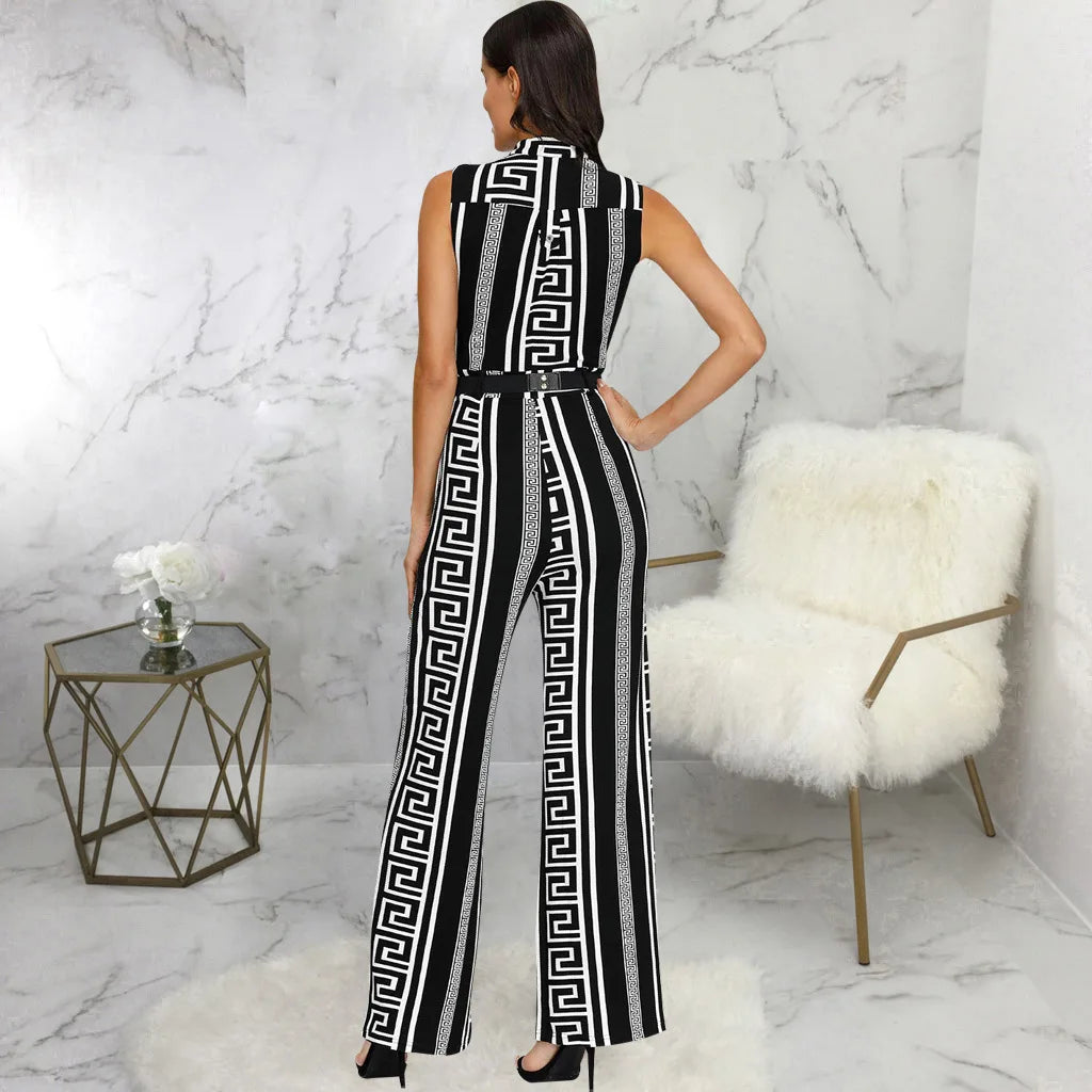 Elegant Tie-Waist Jumpsuit