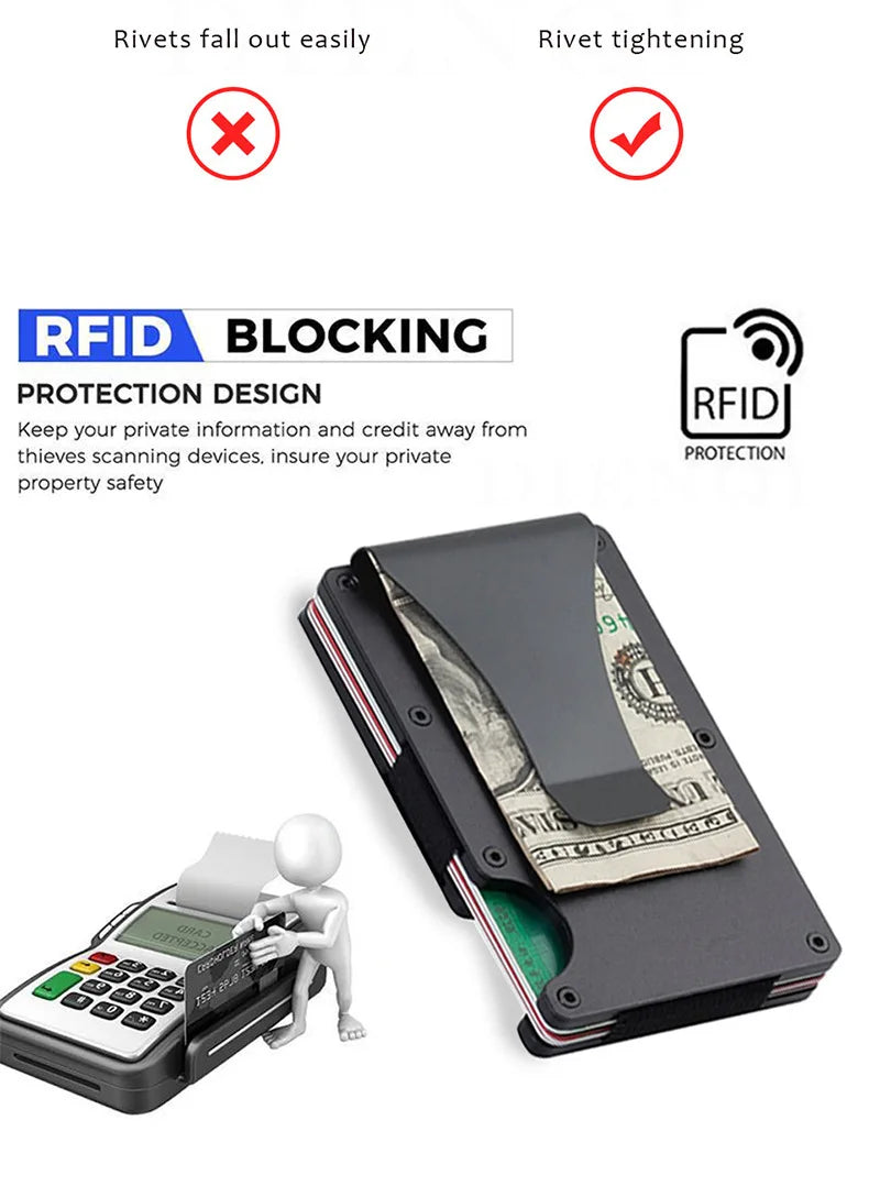 Metal Slim RFID Wallet