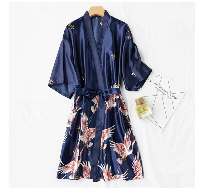 Silky 2PC V-Neck Nightwear Set