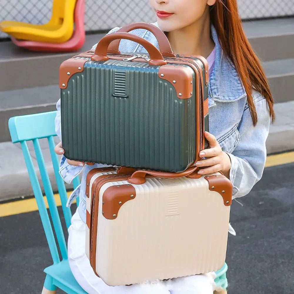 Compact Travel Makeup Suitcase