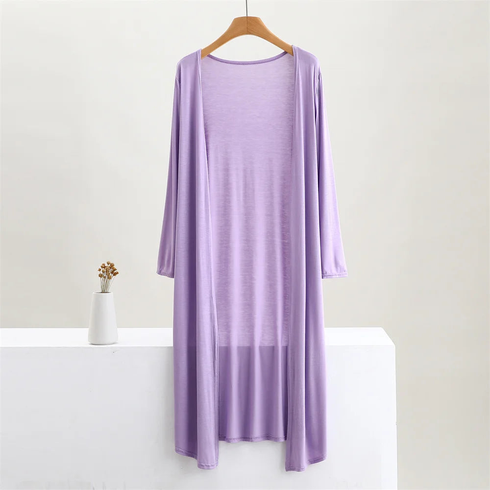 Soft Modal Longline Cardigan
