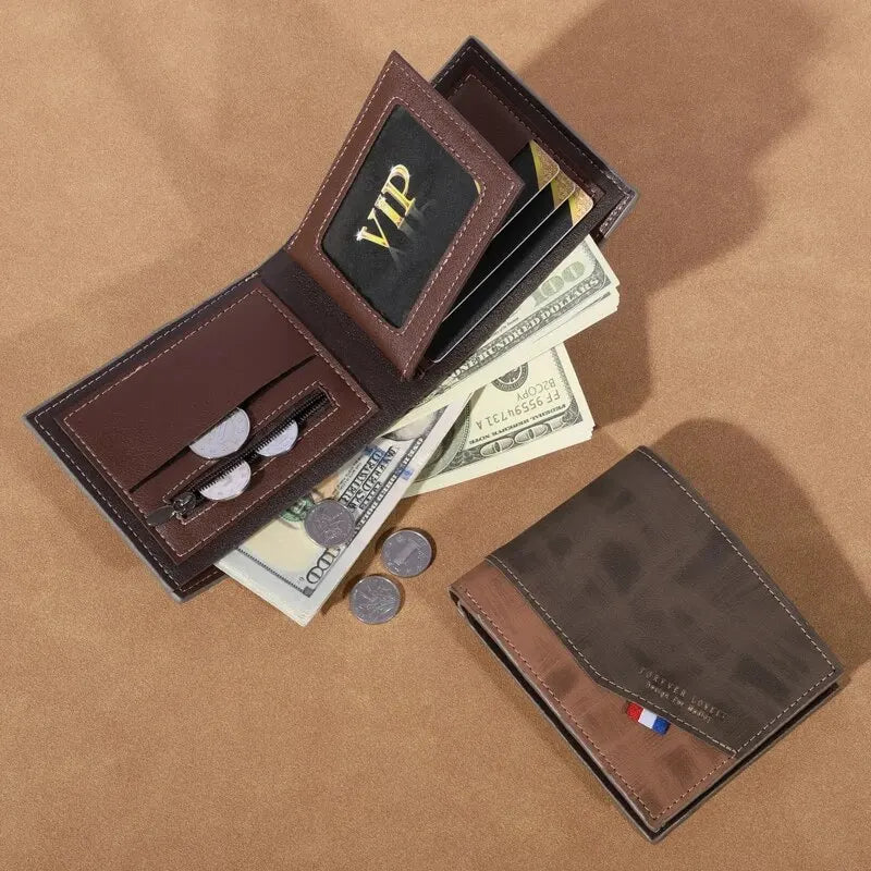 Vintage Multi-Slot Leather Wallet