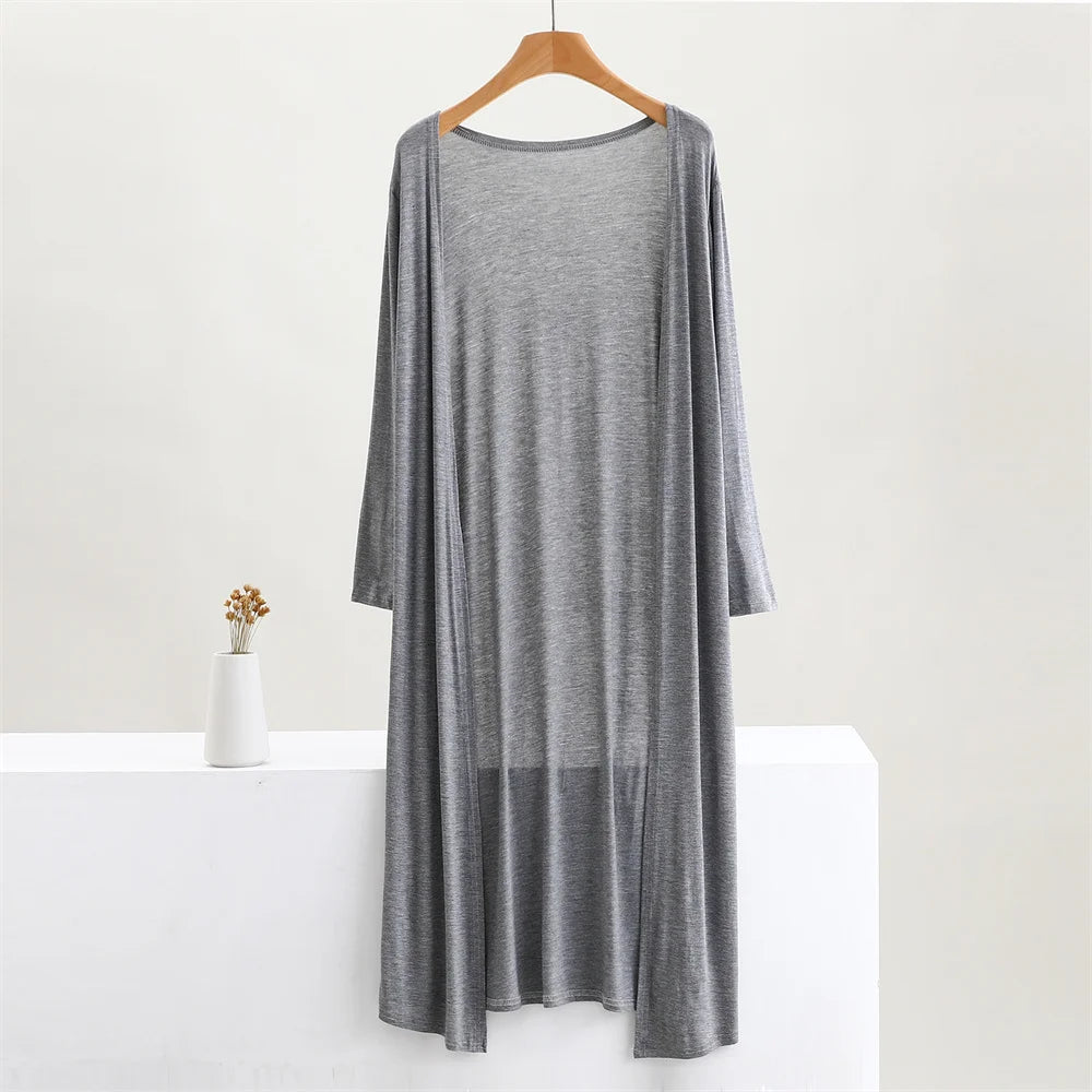 Soft Modal Longline Cardigan