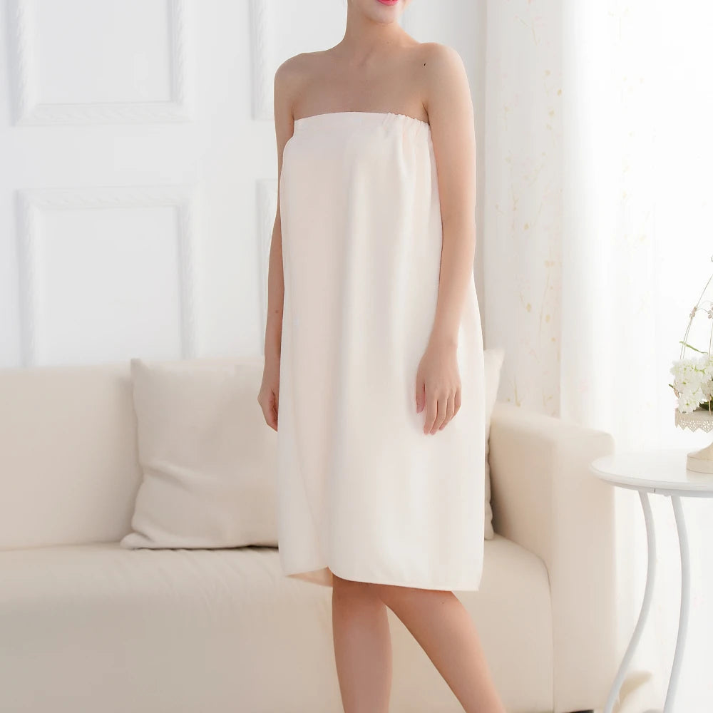 Women’s Wearable Bath Wrap Towel – Spa & Shower Comfort