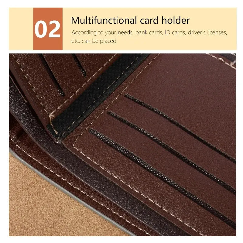 Vintage Multi-Slot Leather Wallet
