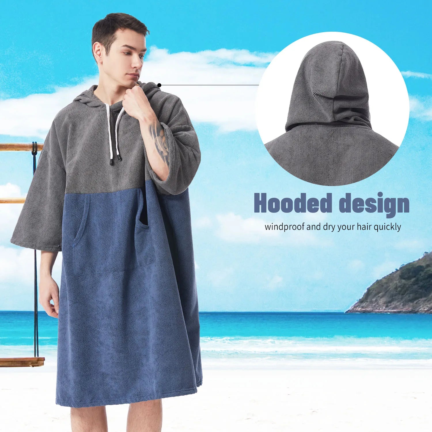 MUTAO Quick-Dry Changing Cloak