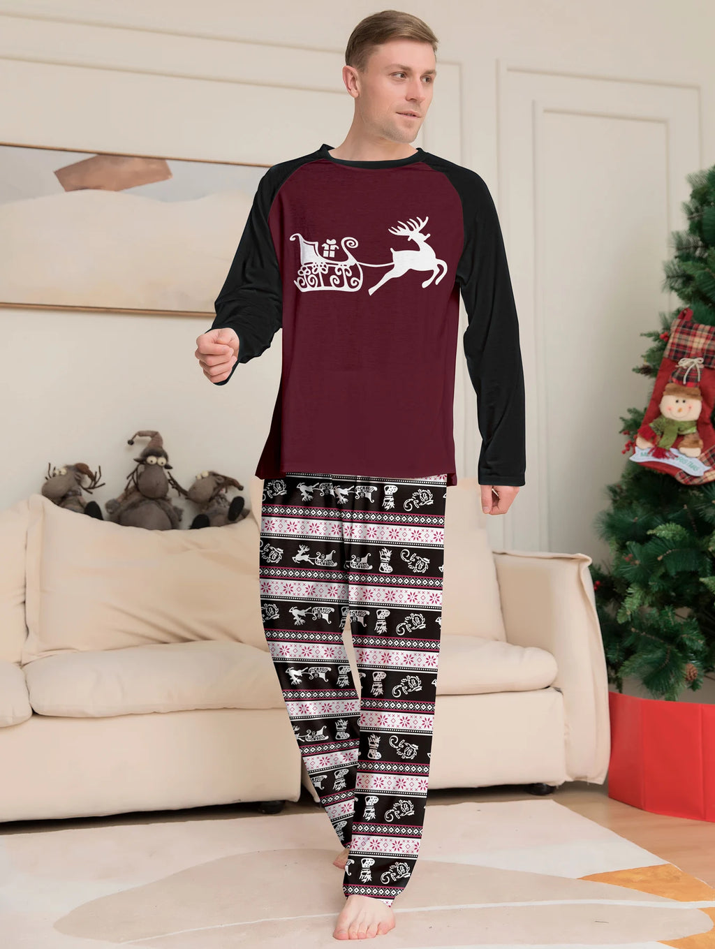 2025 Winter Family Reindeer Pajama Set