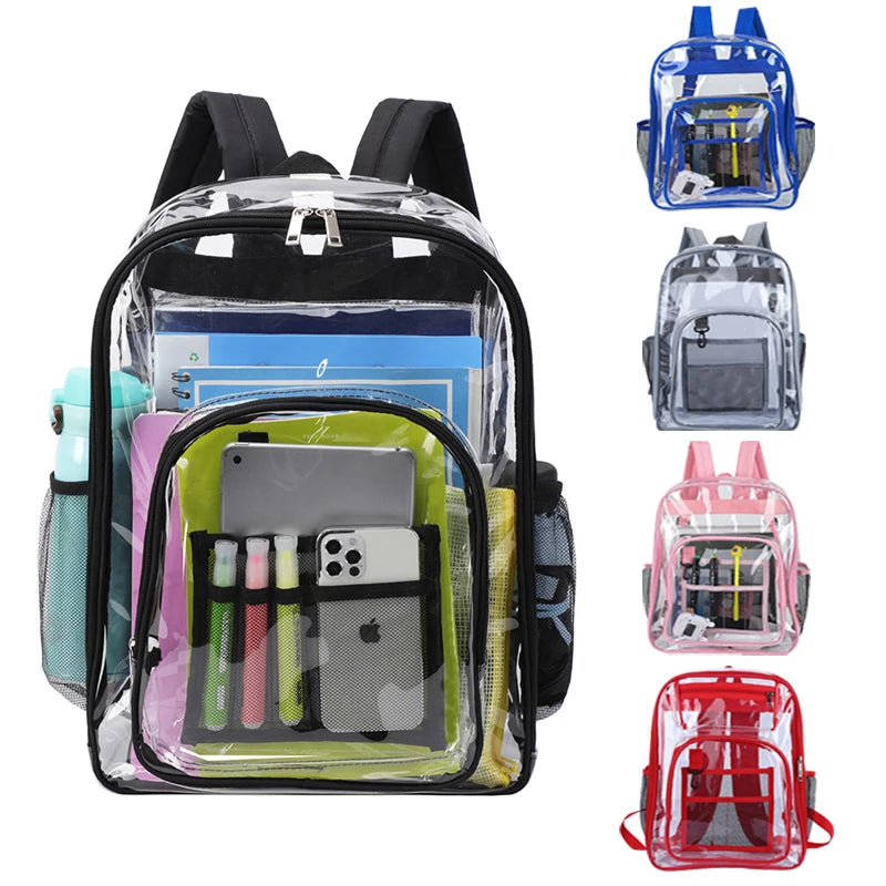 Clear PVC Travel & School Backpack