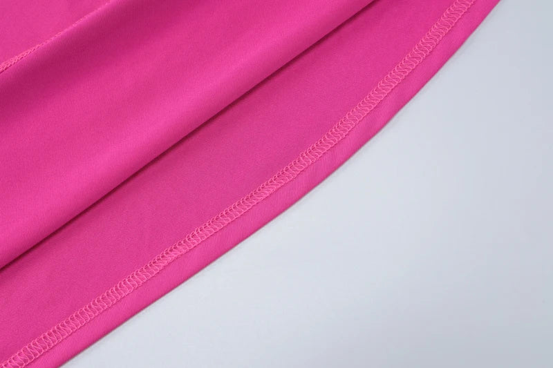 One-Shoulder Scarf Loop Maxi Dress