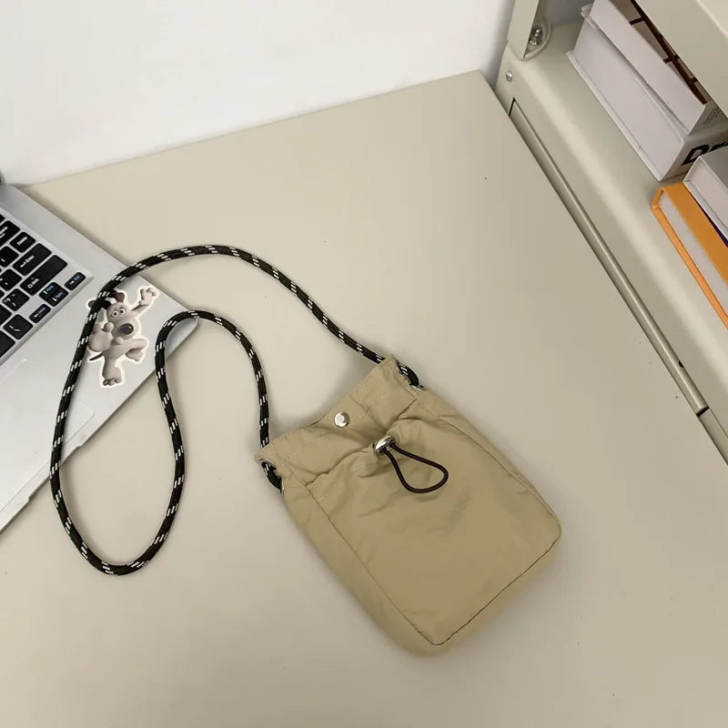 Compact Nylon Crossbody Phone Purse