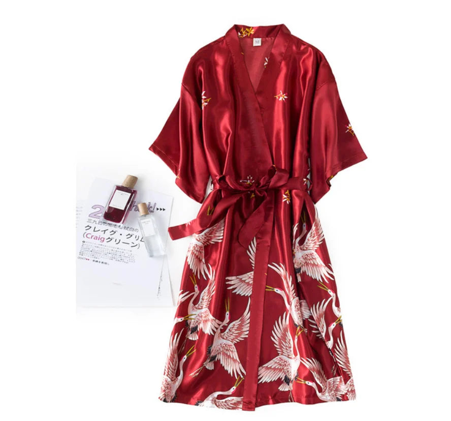 Silky 2PC V-Neck Nightwear Set