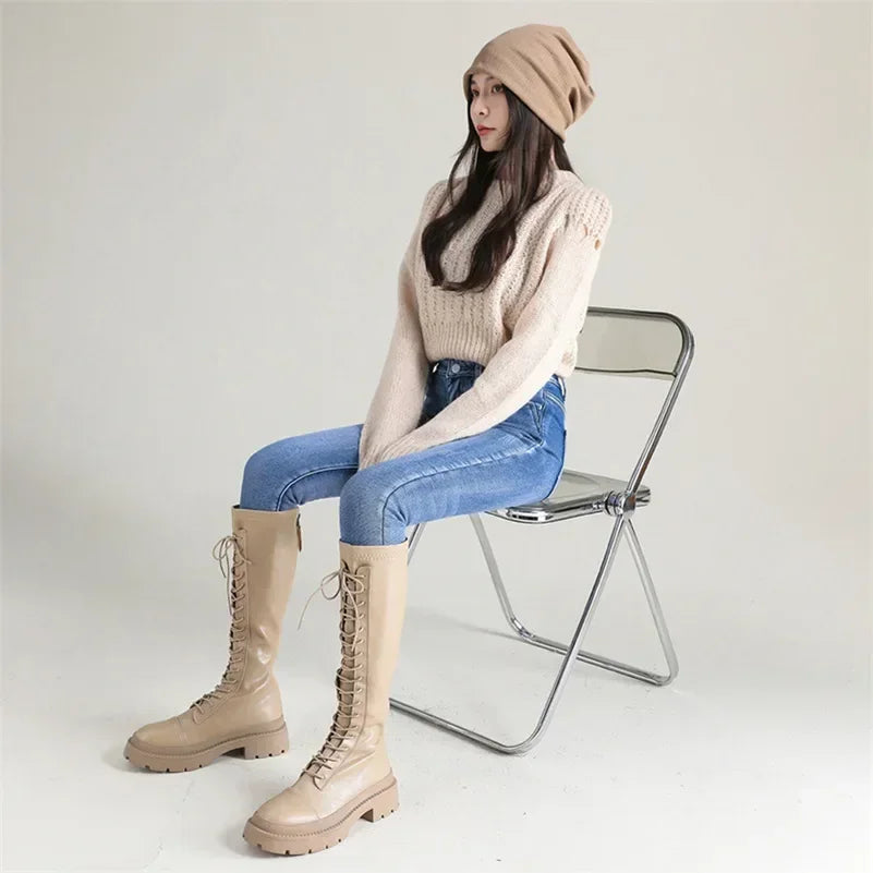 Women’s Thermal Skinny Jeans – Winter Warm Fleece Denim
