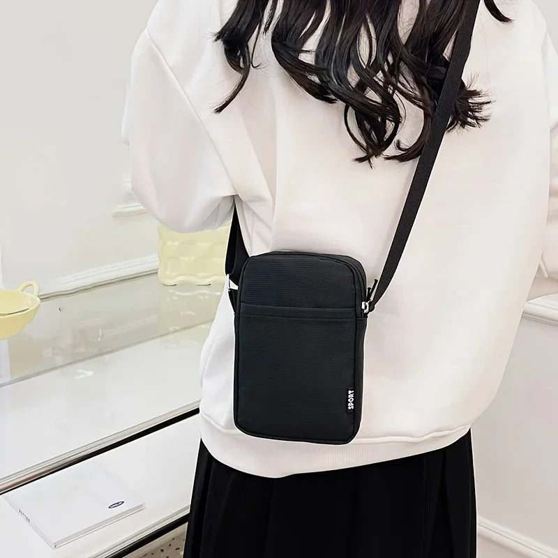 Casual Vertical Shoulder Messenger Bag