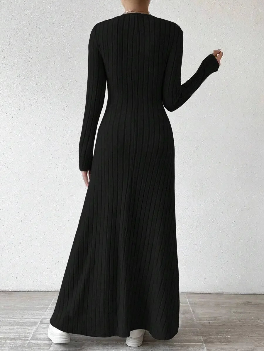 Slim Knit Maxi Dress