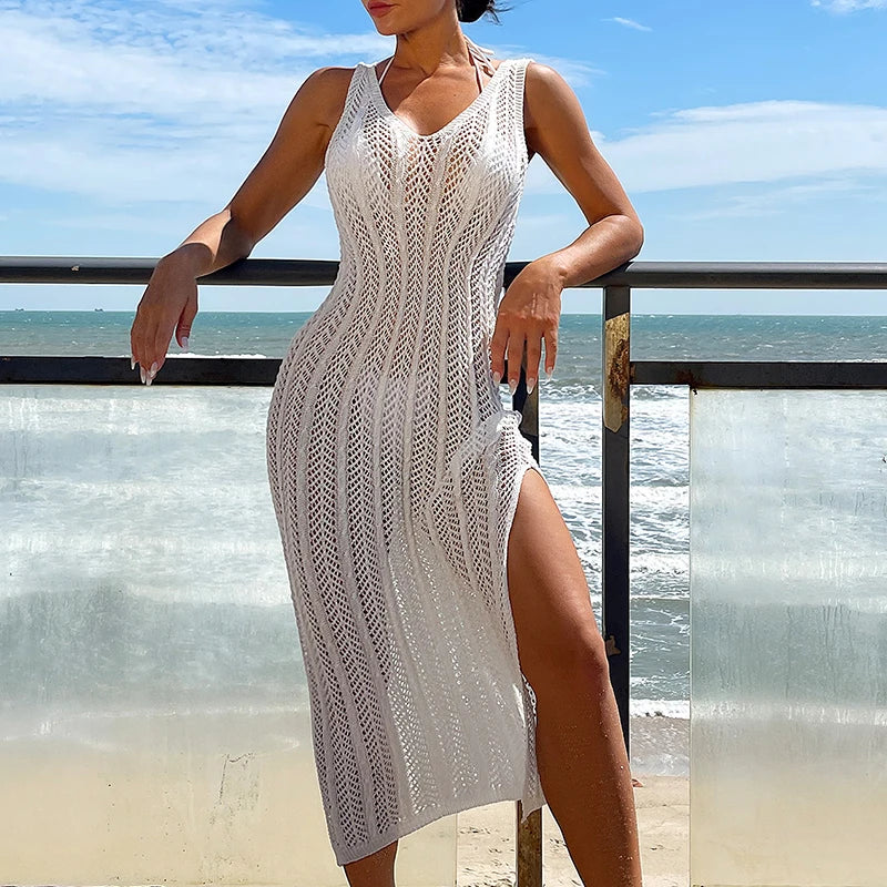 Breezy Hollow Knit Maxi Dress