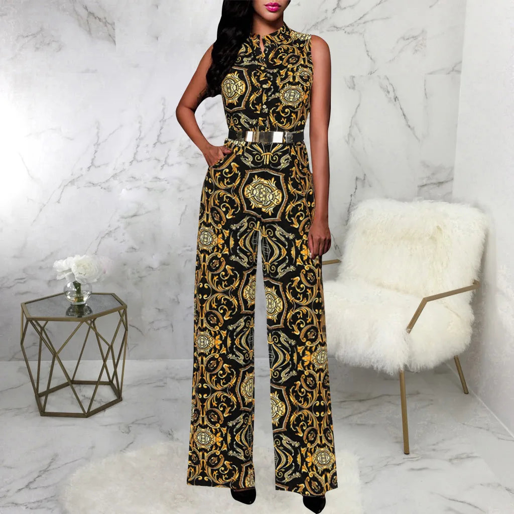 Elegant Tie-Waist Jumpsuit