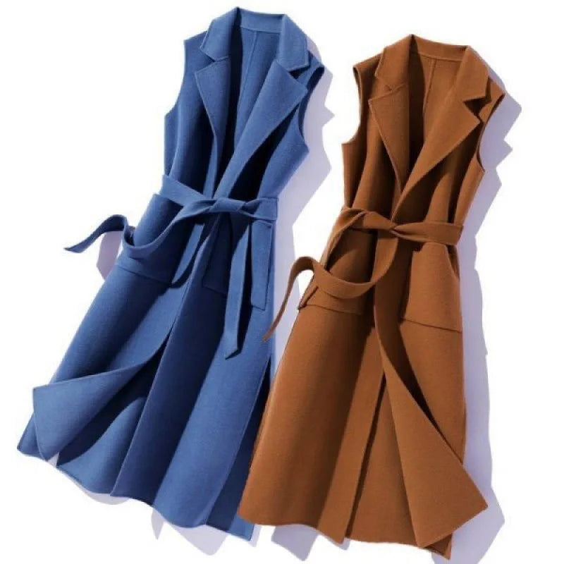 Korean Chic Sleeveless Polo Collar Vest