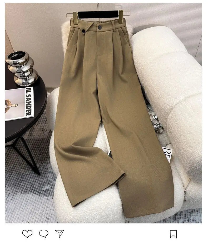Elegant Wide-Leg Pants & Vest Set