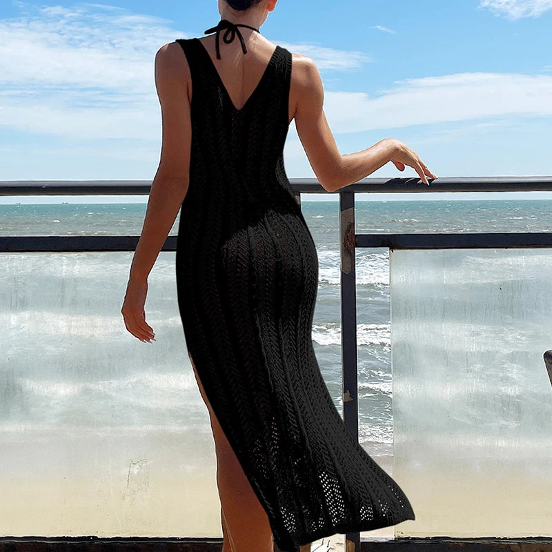 Breezy Hollow Knit Maxi Dress