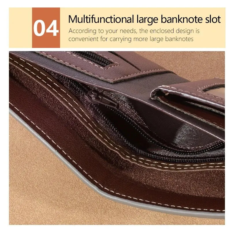 Vintage Multi-Slot Leather Wallet