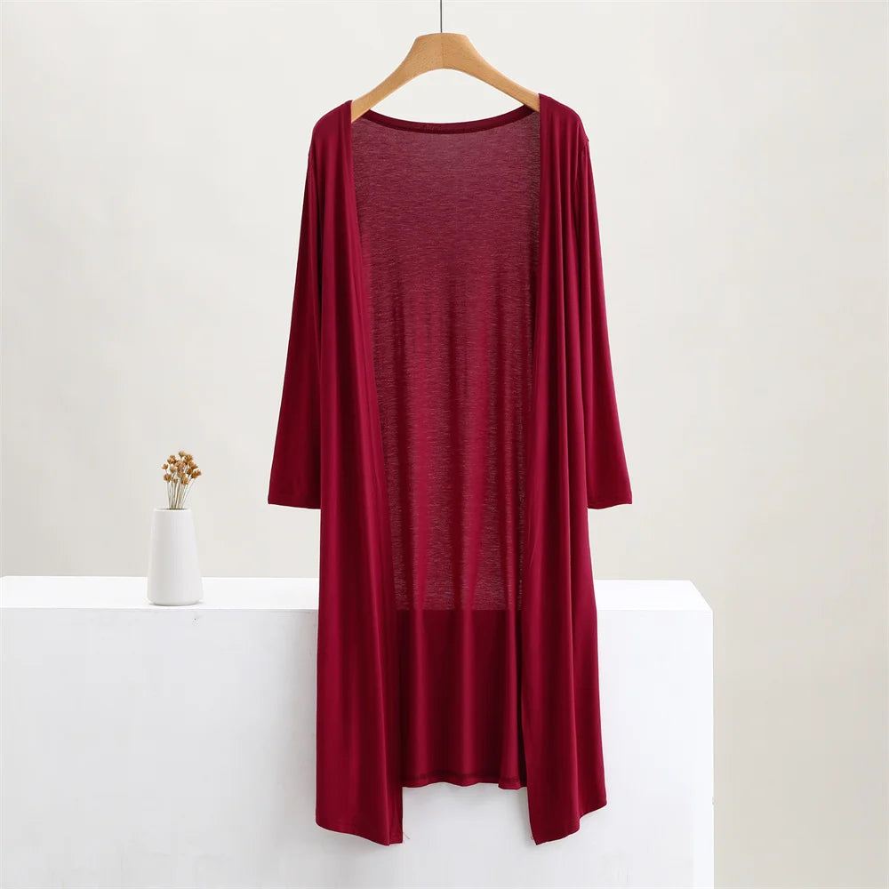 Soft Modal Longline Cardigan