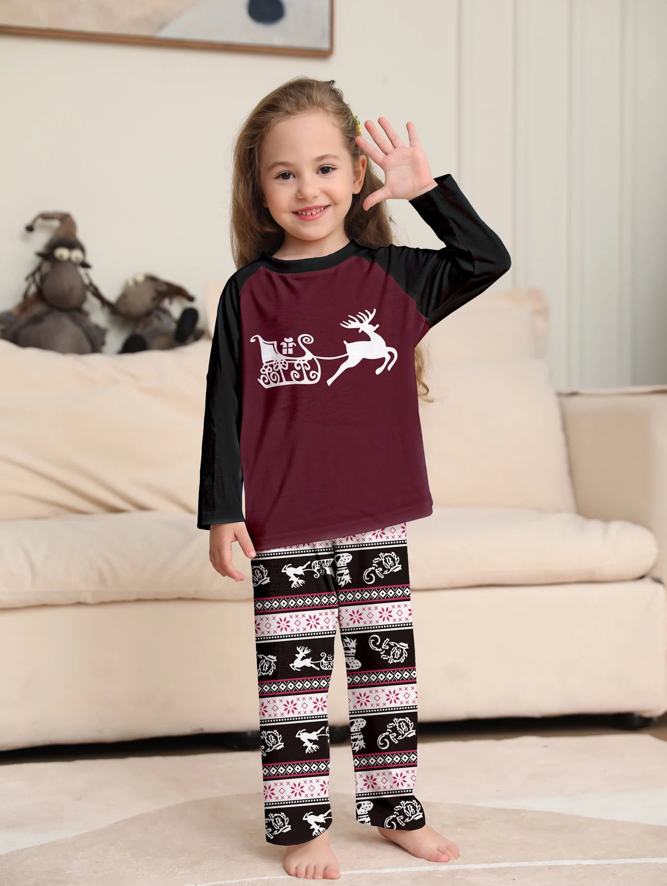 2025 Winter Family Reindeer Pajama Set