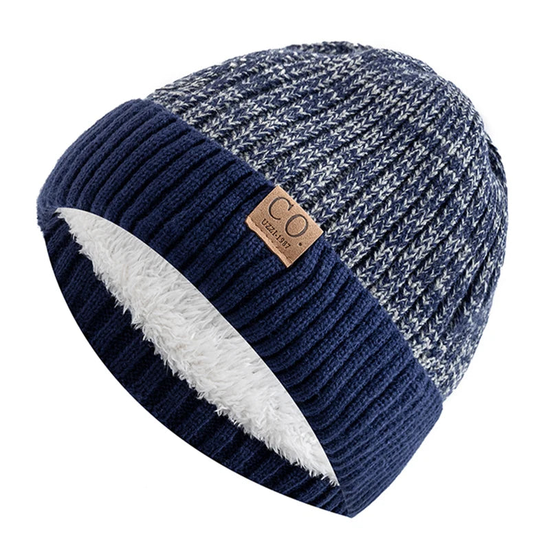 Frost Ease Two-Tone Knit Beanie