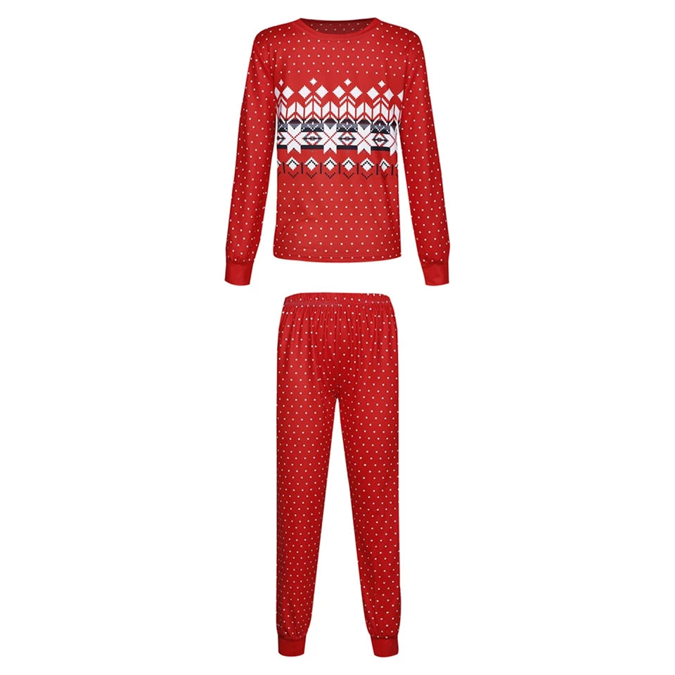 Festive Family Matching Christmas Pajamas Set