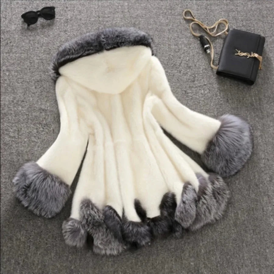Arctic Luxe Faux Fur Hooded Coat