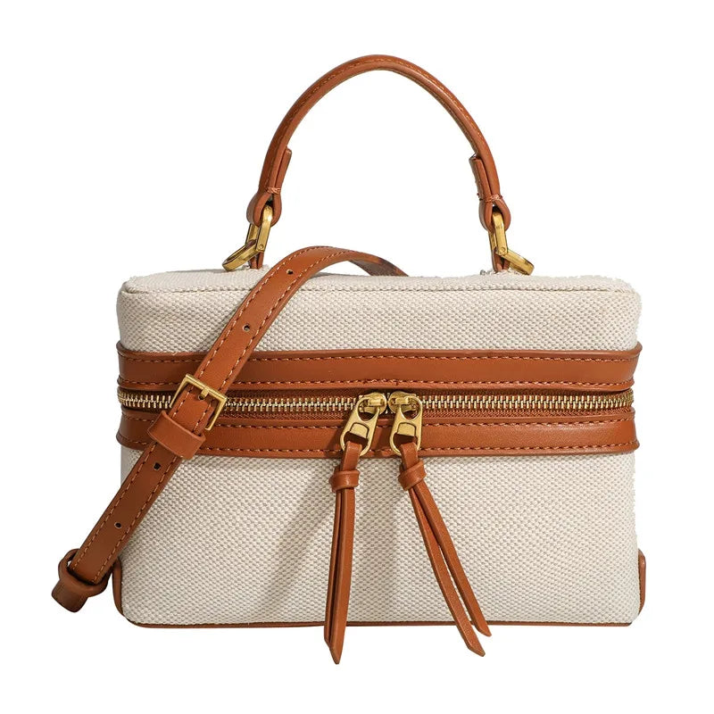 FXZLLQ Retro Canvas Box Bag
