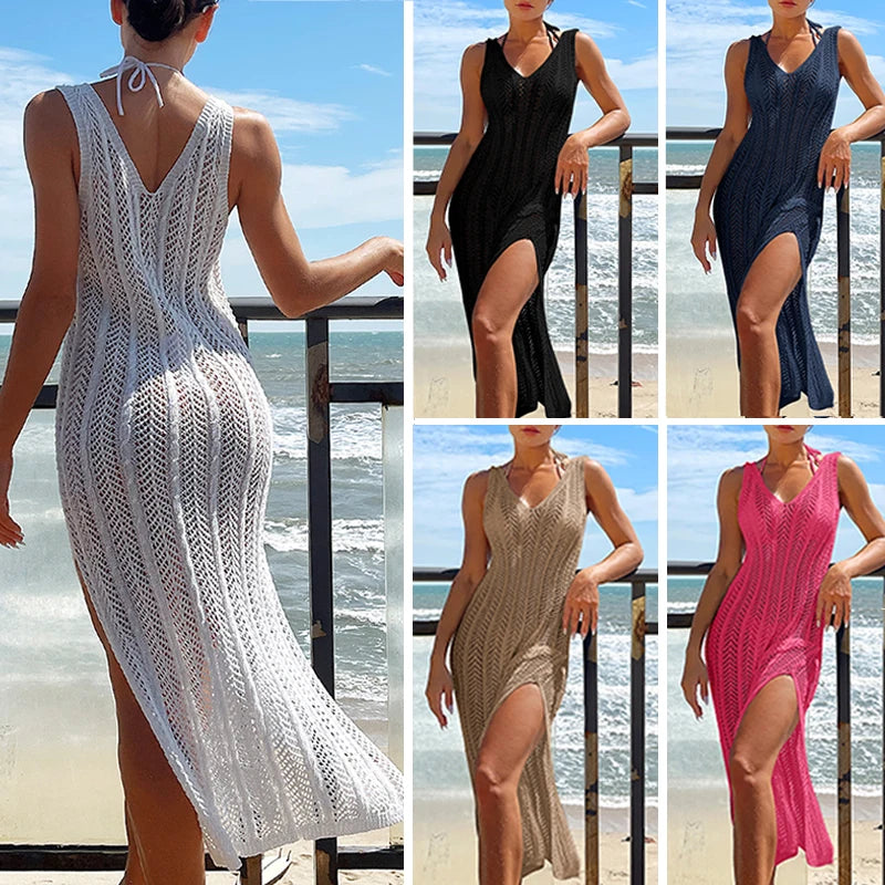 Breezy Hollow Knit Maxi Dress