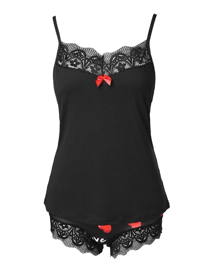 Sweetheart Lace Lounge Set