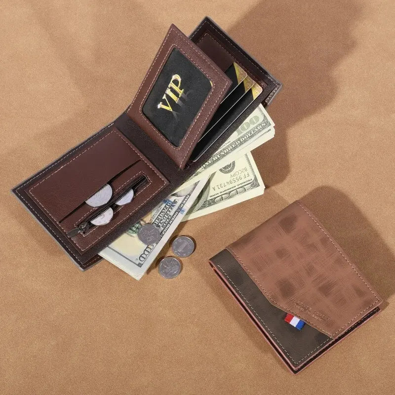 Vintage Multi-Slot Leather Wallet