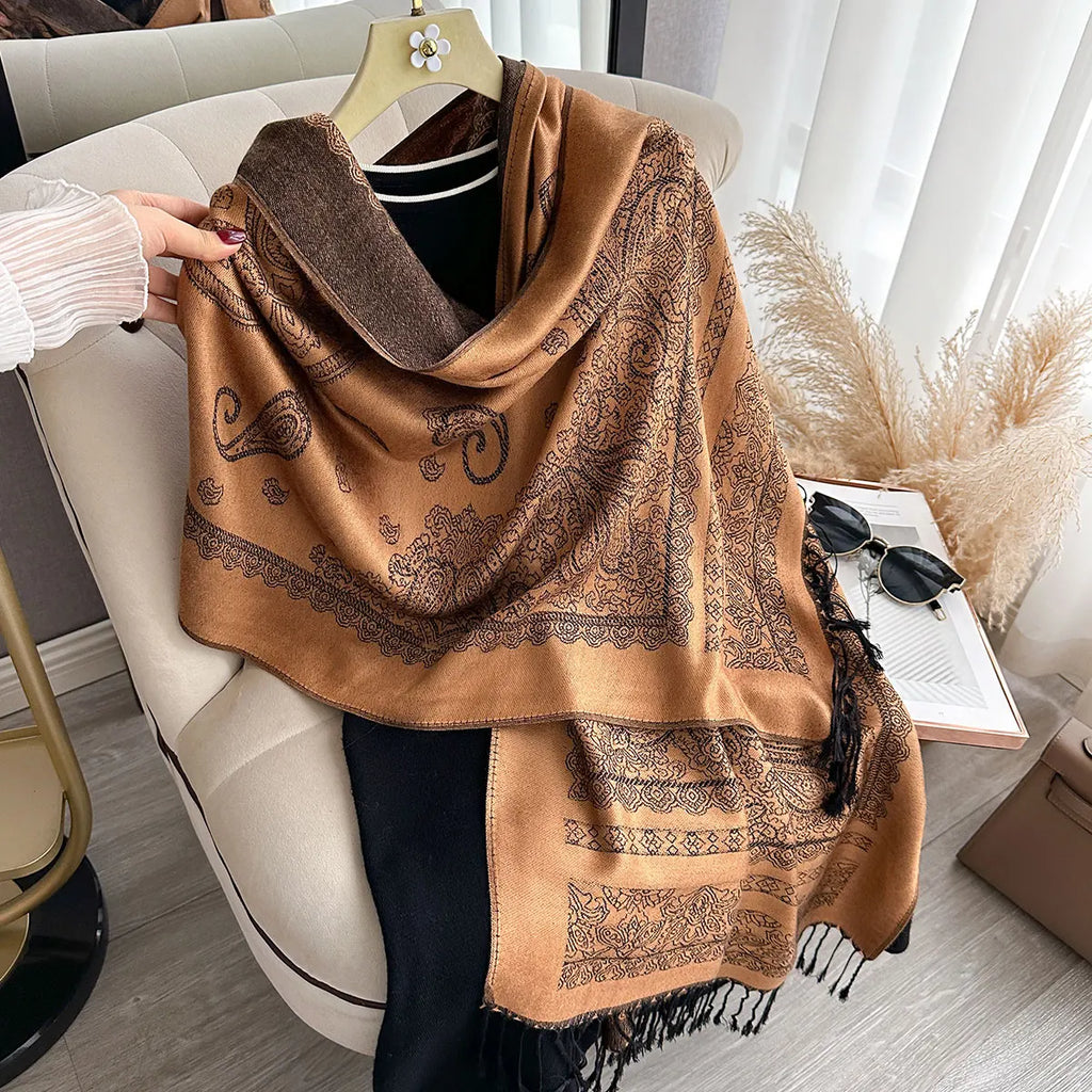 Bohemian Paisley Pashmina Scarf
