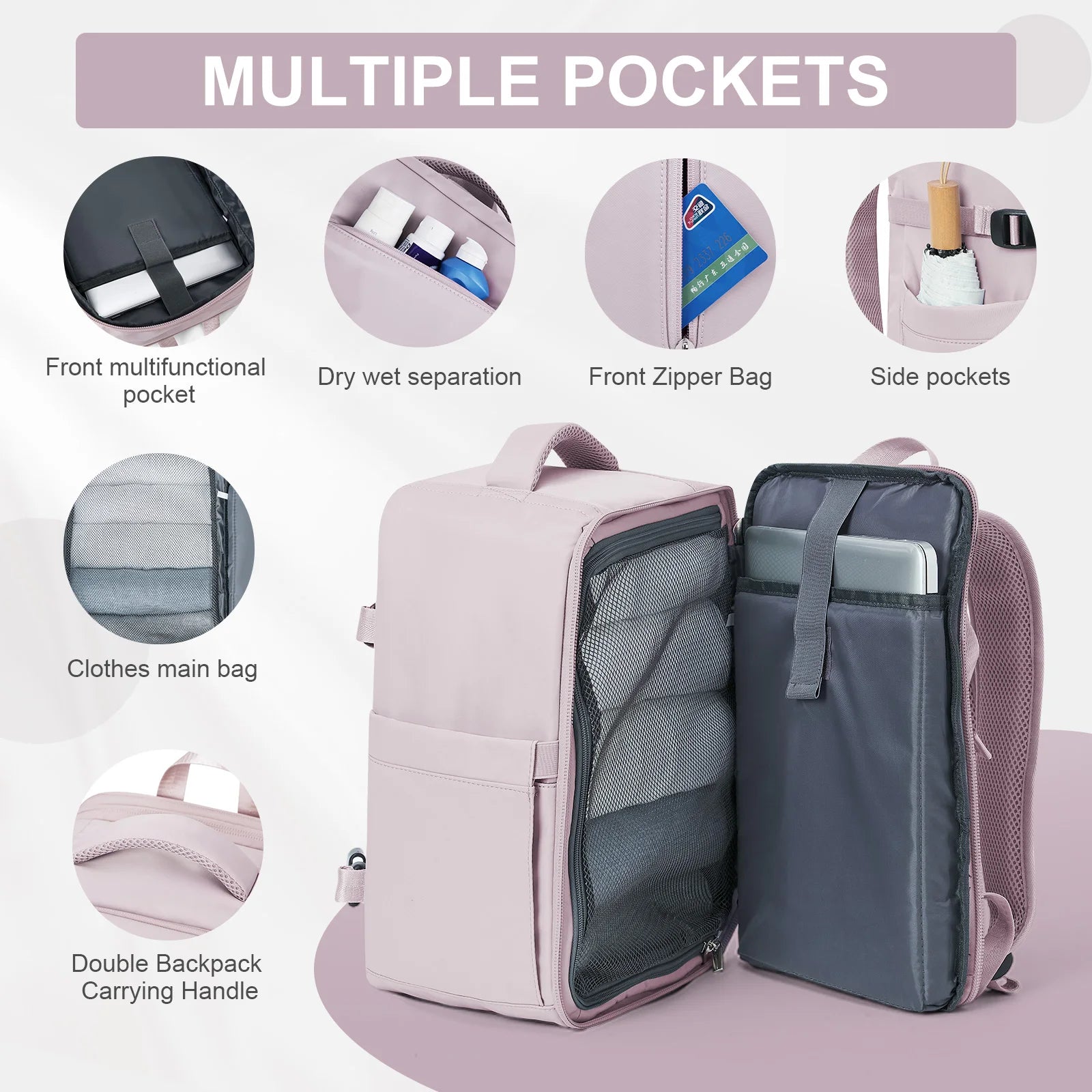 Compact Travel & Cabin Backpack