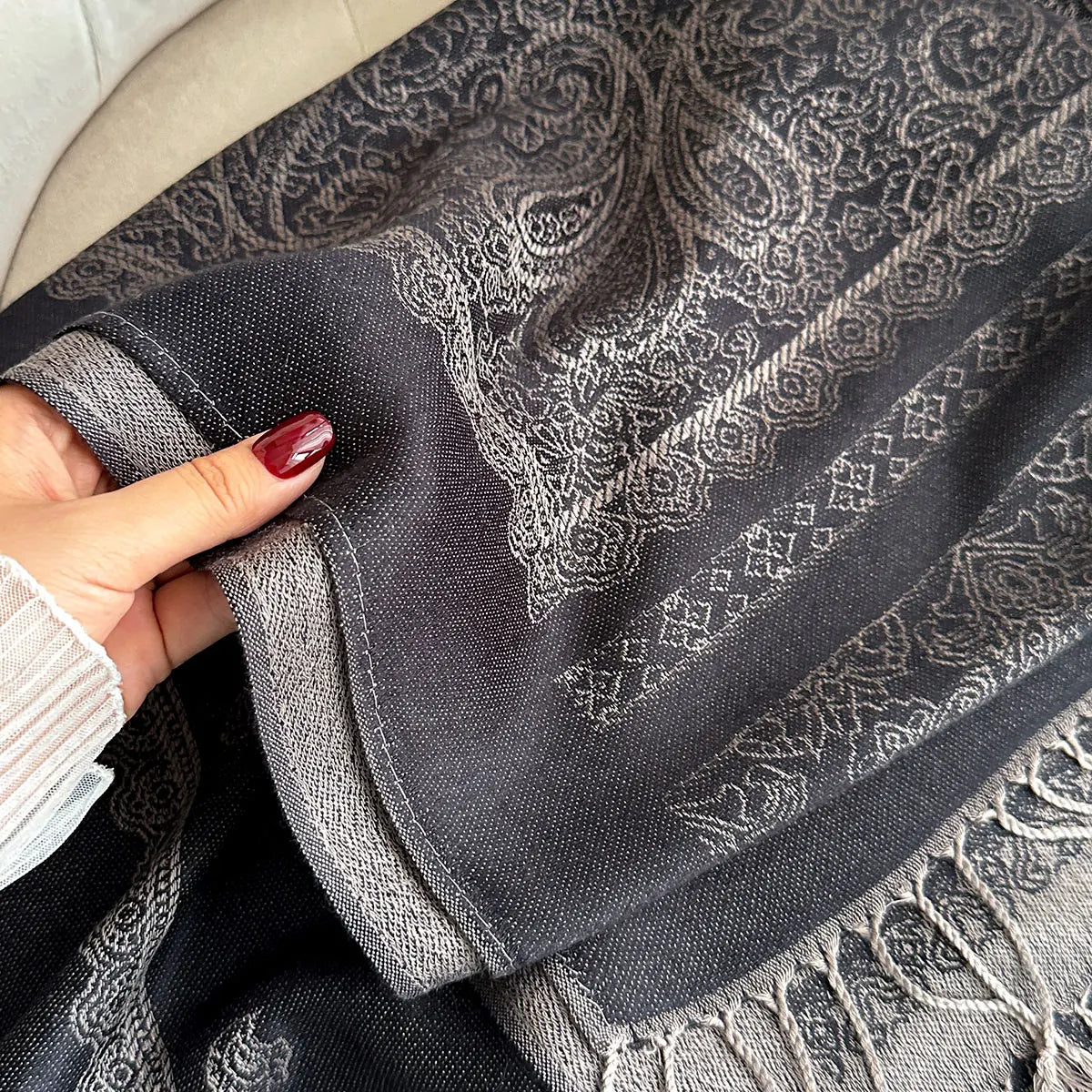 Bohemian Paisley Pashmina Scarf