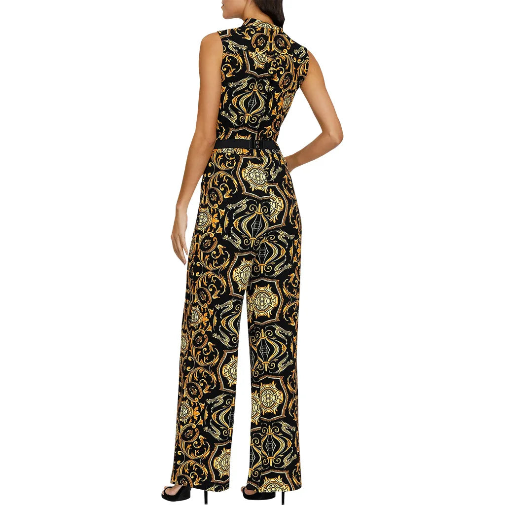Elegant Tie-Waist Jumpsuit