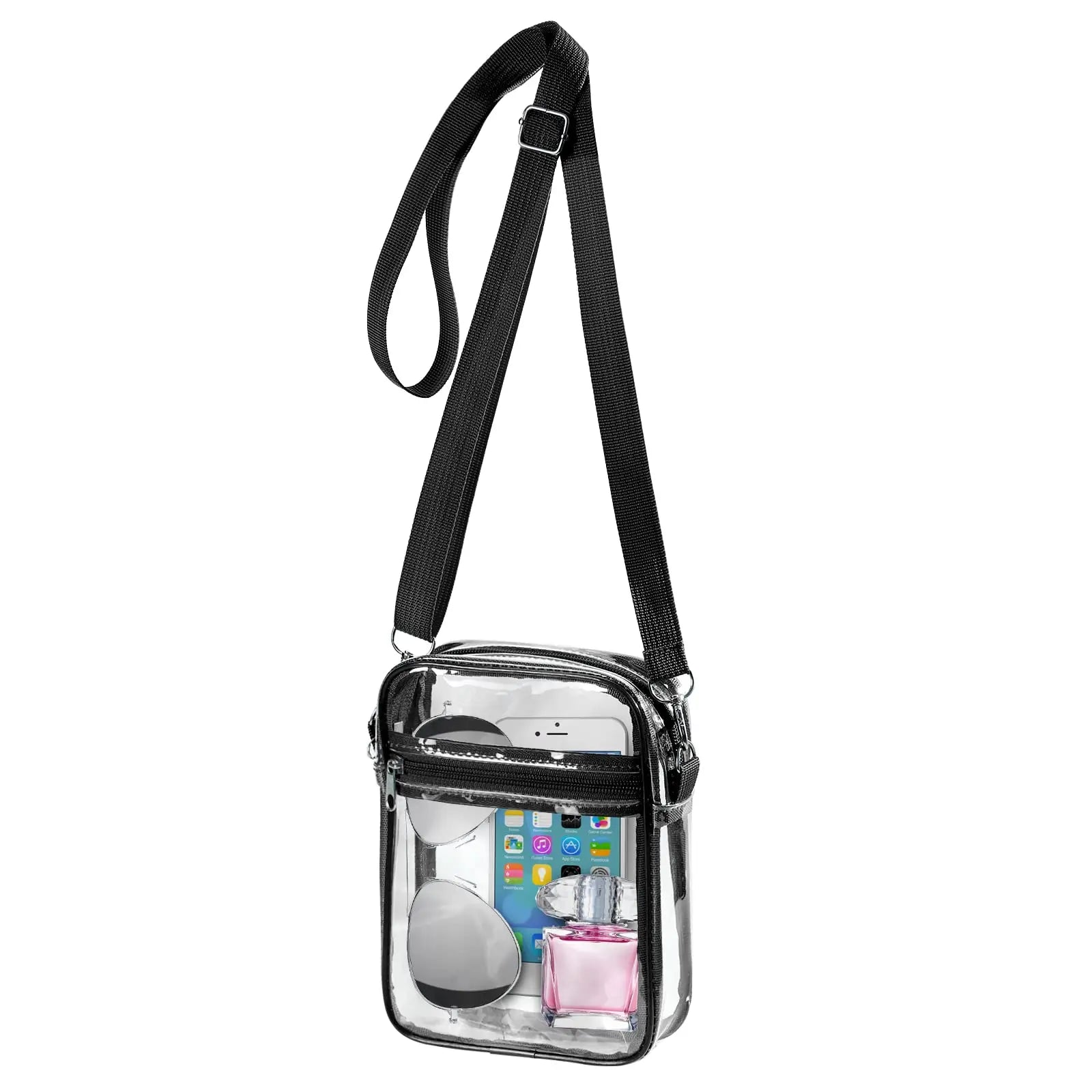 Stadium-Ready Clear Crossbody Purse