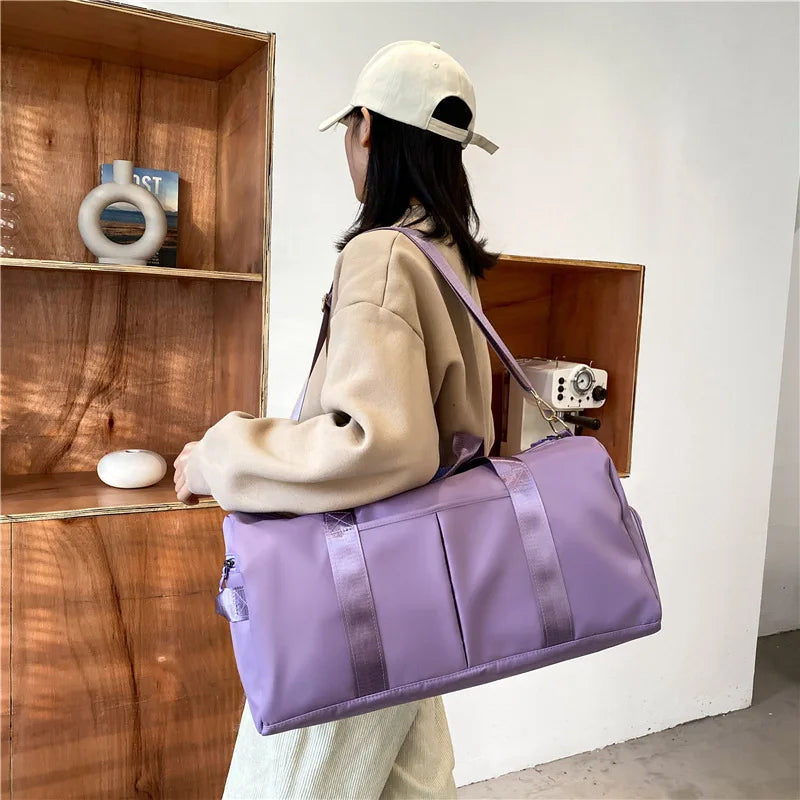 Unisex Large-Capacity Nylon Fitness & Travel Bag