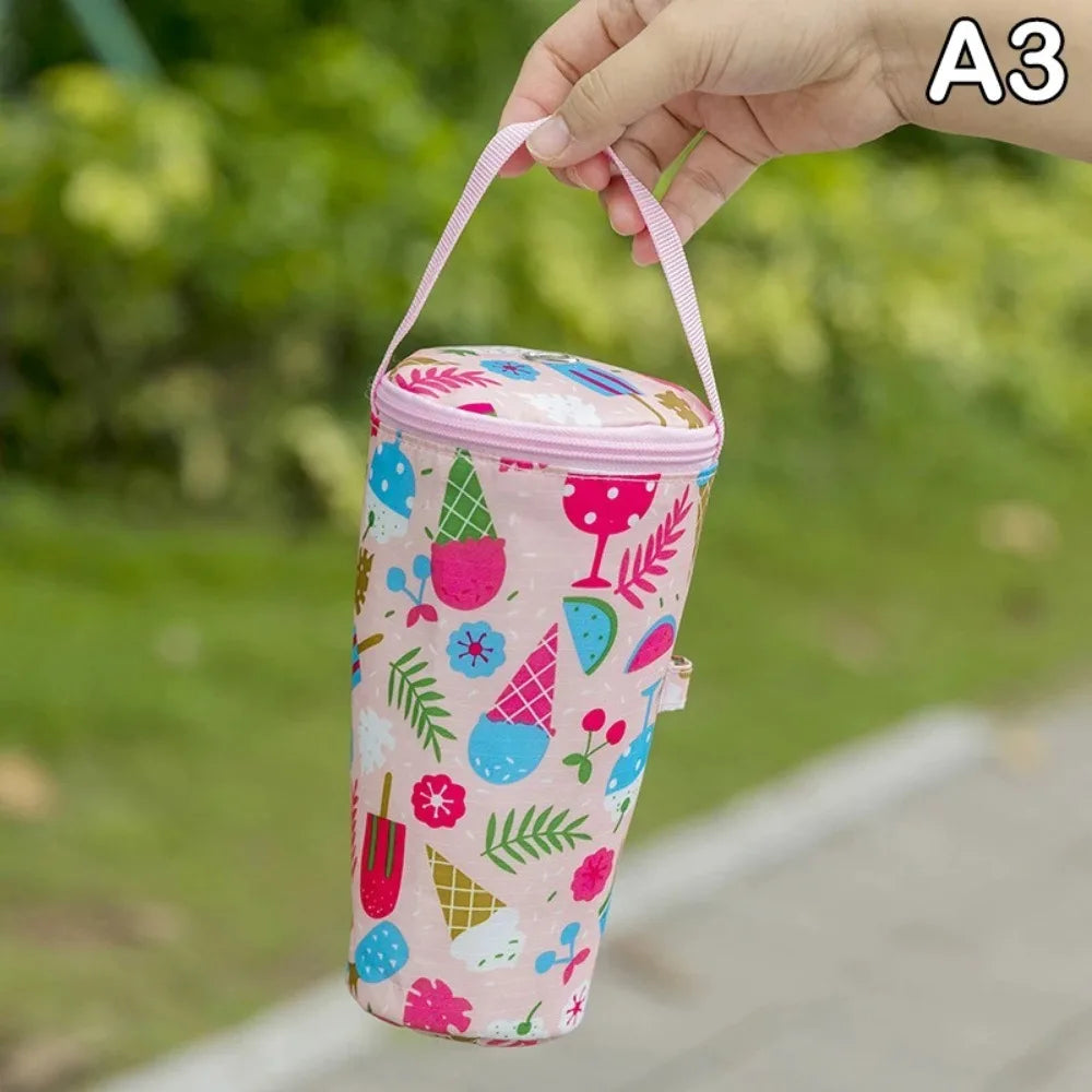Insulated Canvas Milk Tea Tote